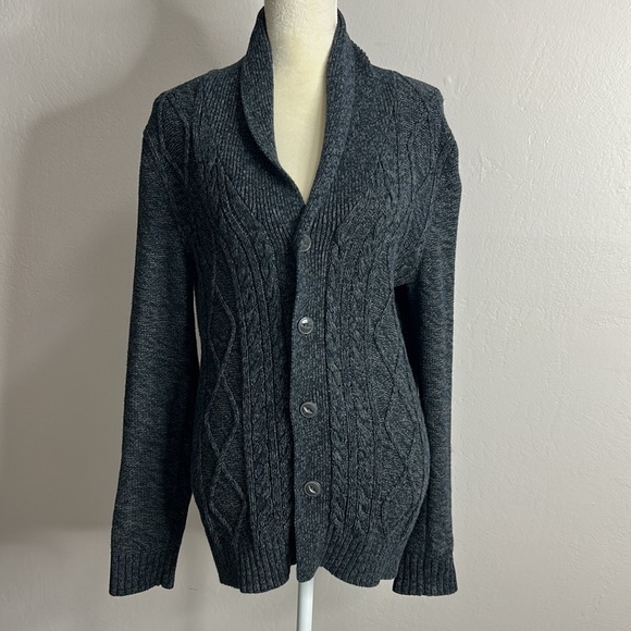 Old navy • oversized grandpa knit cardigan sweater with buttons - Picture 1 of 9
